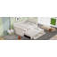 Lit de jour double rembourré avec lit gigogne et trois tiroirs, beige-92950294