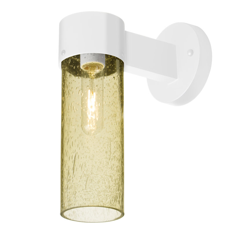 Cattalina Wall Light, Gold, White, 11.5" H x 5" W x 8.5" D