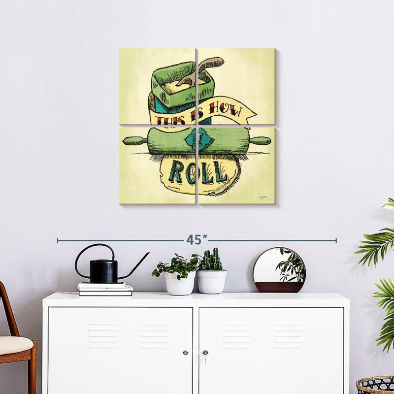 Tergel rétro boulangerie verte II, H 26 po x l 26 po