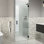 Albedo 27 in. x 78 in. Fully Frameless Hinge Shower Door