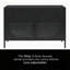 Large armoire d'appoint 2 portes avec verre cannelé Luna Luna-2046240371