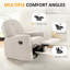 33.46’’ Nursery Rocking Chair, Upholstered Swivel Recliner-420146001