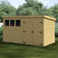 Shiplap Pent Wooden Shed-88314724