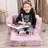 Butterfly Glow In The Dark Toddler Couch, 2-In-1 Toddler Soft Couch Fold Out With Star Pillow, Convertible Attilio To Lounger, 1-Seat