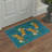 Abraham Tropique Tropical Machine Washable Blue / Green Indoor Area Rug with Non-Slip Backing-1040821391