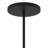 24-inch diameter integrated LED black pendant light
