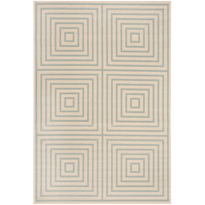 Kelli Linden 100 Performance Geometric Indoor/Outdoor Area Rug