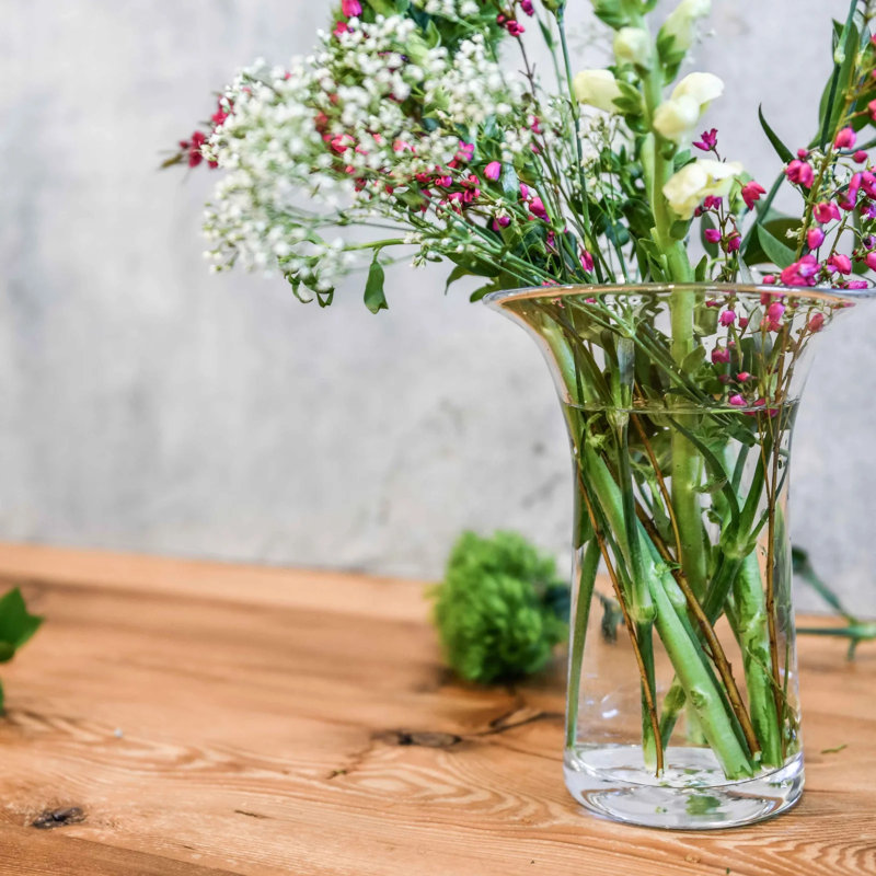Barre Vase, 6" H x 5" W x 4.25" D