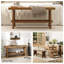 Banc en bois avec tablette de rangement l 39,4 po Danard-1005348177