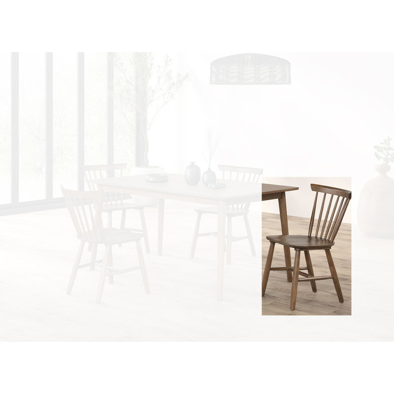 Ensemble de 2 chaises d'appoint Austell, Noyer