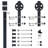 Spoke Standard Single Track Barn Door Hardware Kit