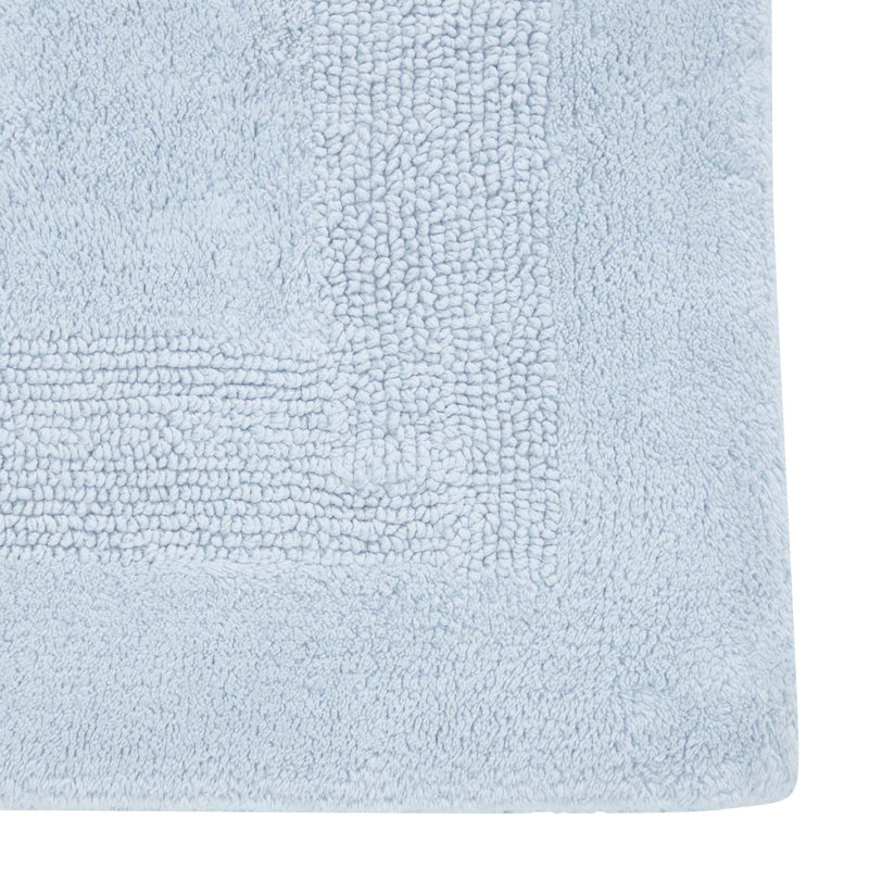 Baignoire en coton filé à anneaux Jessica Ebern Designs Home Jessica, Bleu clair, Simple - L 20 po x l 32 po