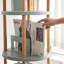 Étagère de rangement, bibliothèque rotative à 360 °, bibliothèque avec espace de rangement de grande capacité-855701524