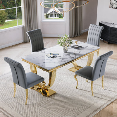 Double Pedestal Dining Set