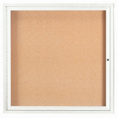 Enclosed Wall Mounted Bulletin Board LED Illuminated
