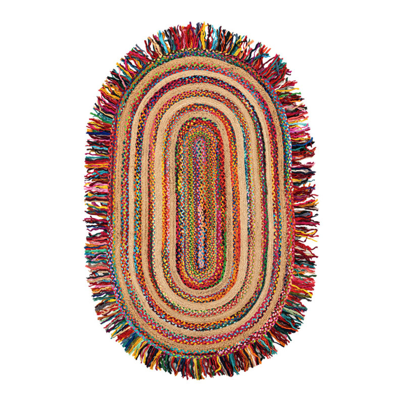 Ruffles Commodore Rug, Oval 5'1" x 8'
