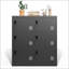 6 Door Employee Storage Locker, School Lockers with Card Slot, Metal Frame-671488758