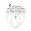 Toilette simple 1,28 po en forme d'œuf blanc brillant - Conception pratique et esthétique, à dégagement rapide pour le nettoyage, siège, eau, hauteur standard pour tous les types de corps, conception unique et fonctionnelle