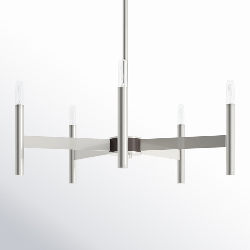 Martella 5-Light Chandelier, Brushed Nickel, 5 - Light