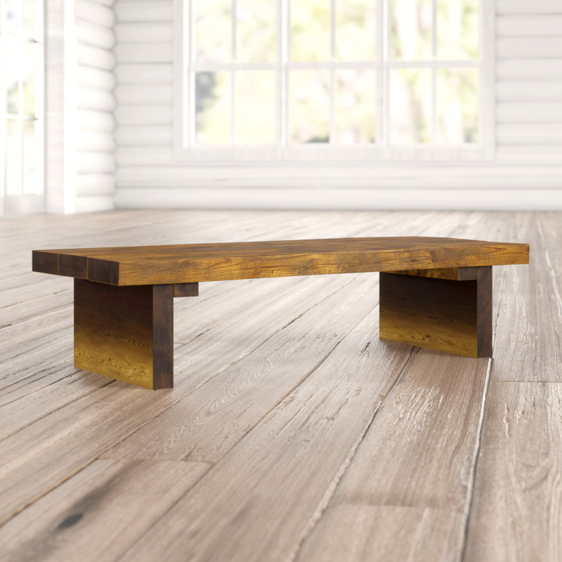 Diamond Hill Solid Wood Solid Coffee Table, Dark, 25cm H x 100cm W x 60cm D