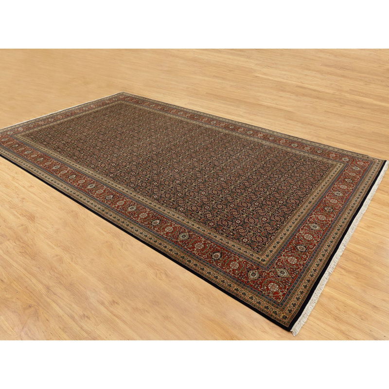 Tapis unique en laine noué à la main 9 pi 5 po x 16 pi 1 po nouvel âge Jahson