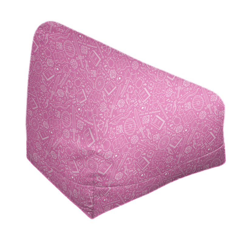 Sac de pois Leffel, Pas de bourre, Rose / blanc, H 120 po x L 2 po x P 60 po