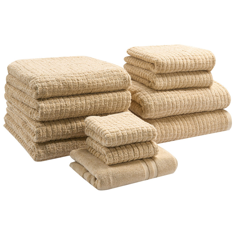 Set of Towels Atai Cotton, Beige, 11  Piece Towel Set