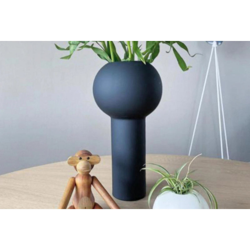 Creath Ceramic Table Vase, Midnight Blue, 27cm H x 27cm W x 13cm D