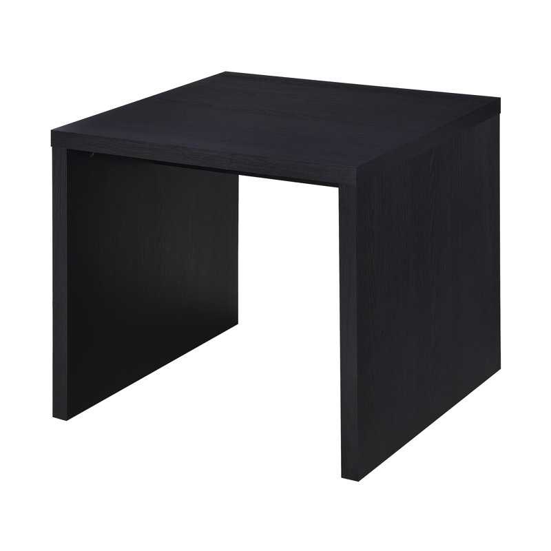 23.9" W Contemporary End Table, Black