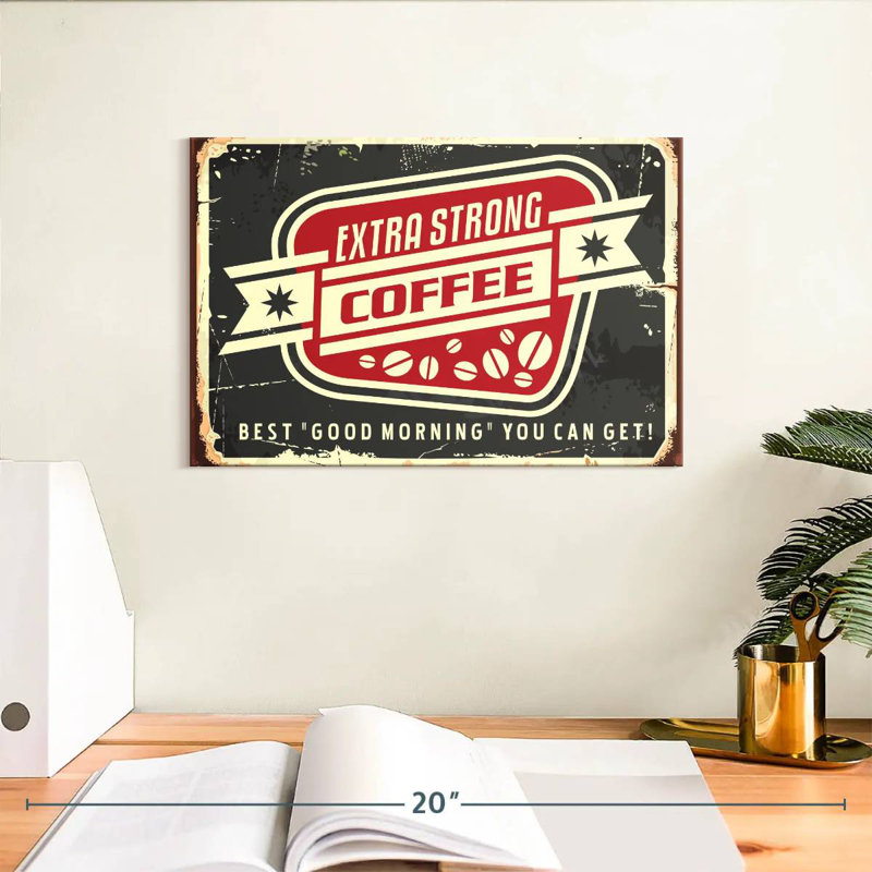 Plaque murale «Best Morning Coffee», H 8 po x l 12 po