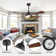 56 In. 4 Solid Wood Blades Indoor Ceiling Fan With Light Kit And Remote Control