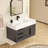 Jessica 35.5'' Single Bathroom Vanity with Acrylic Top-1227809919