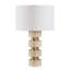Lampe de table en travertin Uttermost Makani