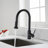 Pull Down Kitchen Faucet With Sprayer-111235208