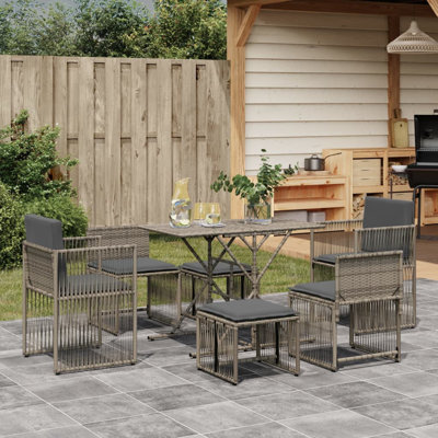 Rectangular 7 - Piece 6 - Person 104Cm L Outdoor Table Set