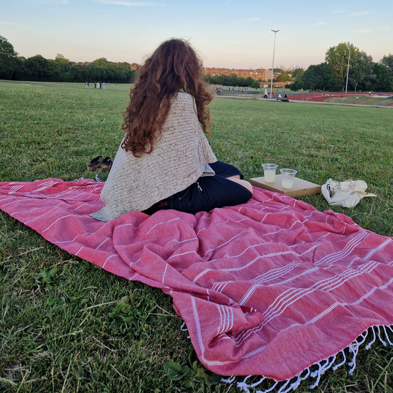 Trendy Cotton Beach | Picnic Blanket, Denim