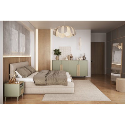 Sadeen 50cm W Manufactured Wood Bedside Table