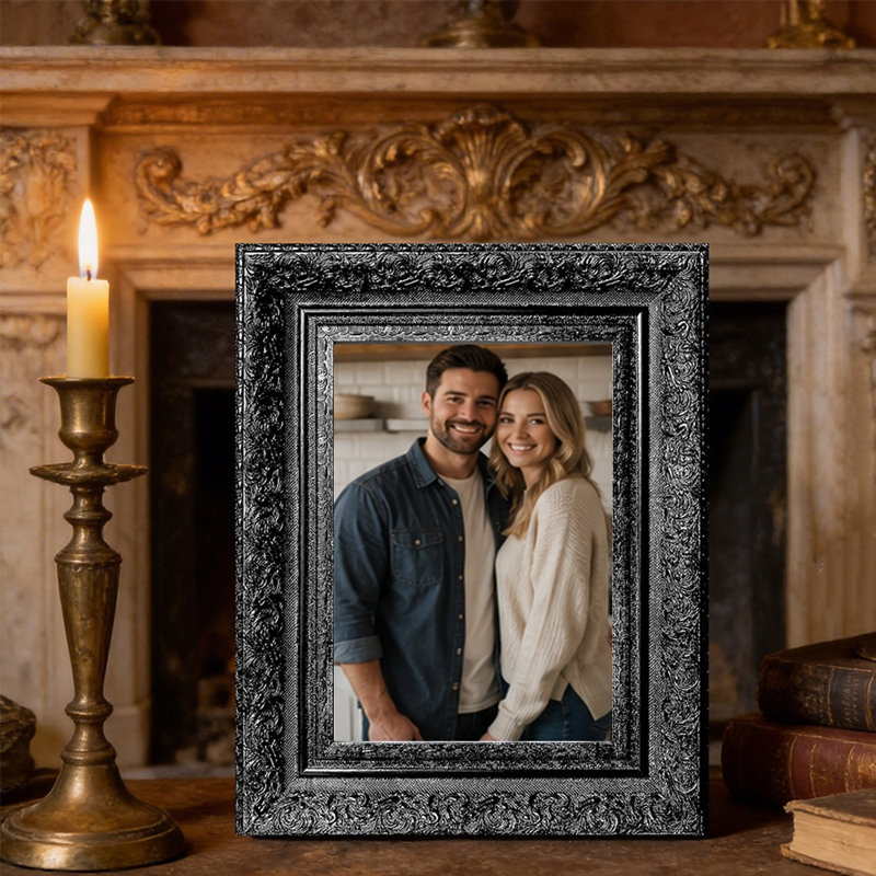 11 "x 14" cadre photo noir élégant 1PC pour la décoration intérieure, Black, 1, 11" W x 14" H