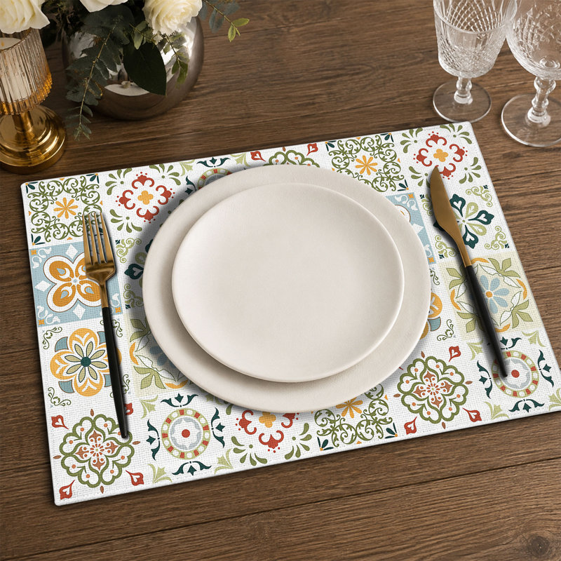 Polyester Rectangle Dining Table Placemat