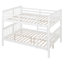 Lit double superposé au-dessus d'un lit double avec échelle pour meubles de chambre à coucher, chambre d'amis