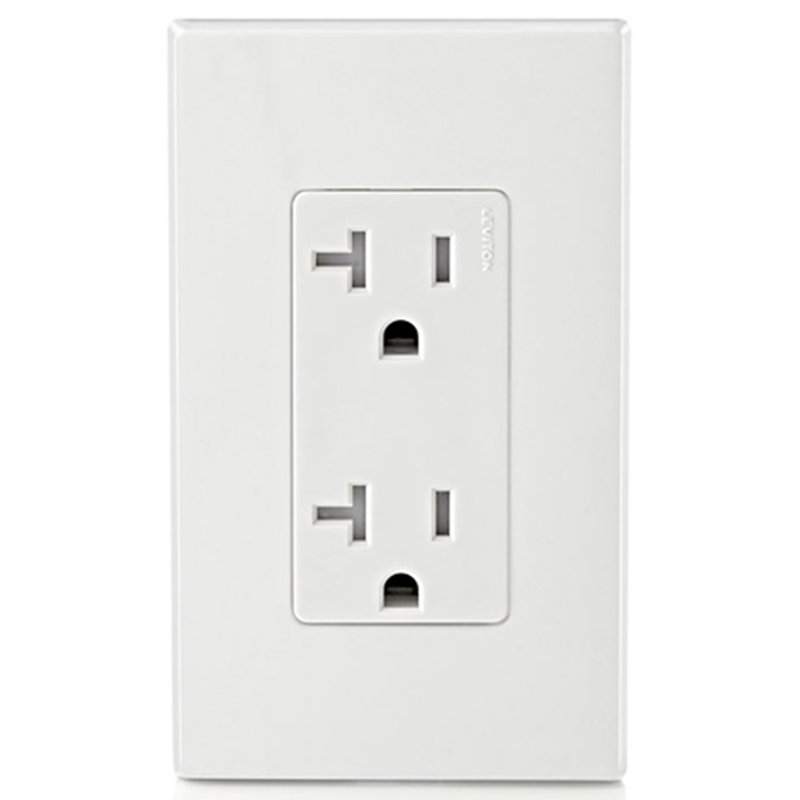 Leviton Decora 20 Amp 125 Volt Duplex Watthite Outlet 5-20R 10 Pack