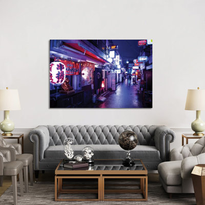 Night Lights 1 Piece Wrapped Canvas Painting