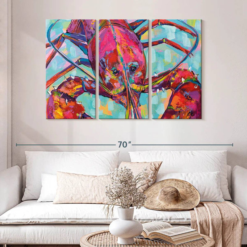 Brampt Lilly Lobster III, 32" H x 50" W