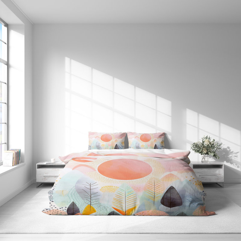 Abstract Duvet Cover, King Duvet Cover + 2 King Shams