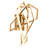Modern LED Gold Frame Wall Sconce