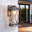 Lanterne murale d'extérieur moderne avec verre craquelé d'extérieur Modern Farmhouse-809233838-817649304