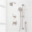 Provincetown Pressure Balance Shower System with Slide Bar and Hand Shower - Matte Black-221490365