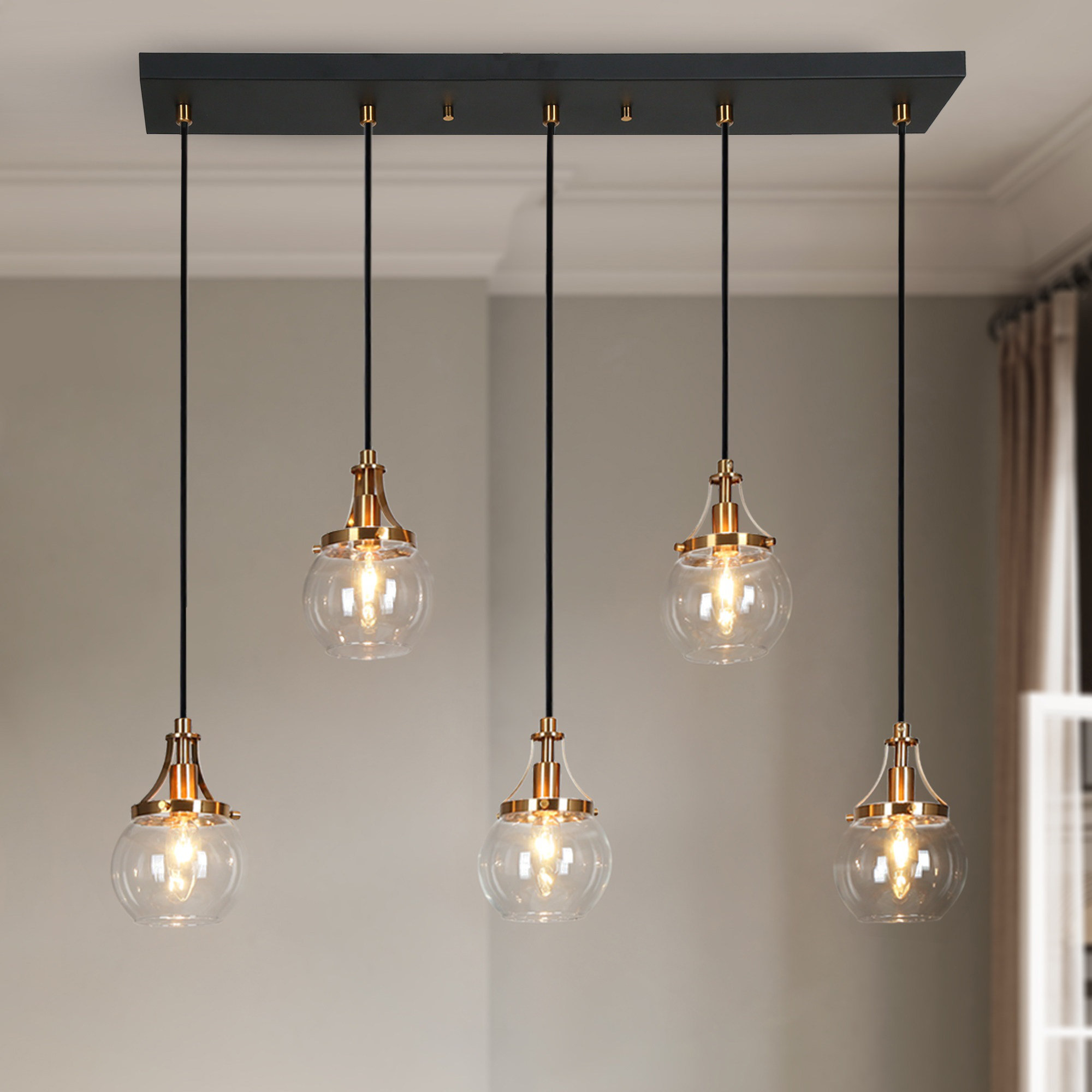 Mercer41 Loram 5 - Light Copper Pendant & Reviews | Wayfair