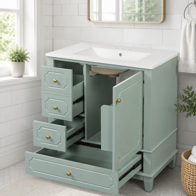 Meuble-lavabo de 30 po avec lavabo et rangement intelligent