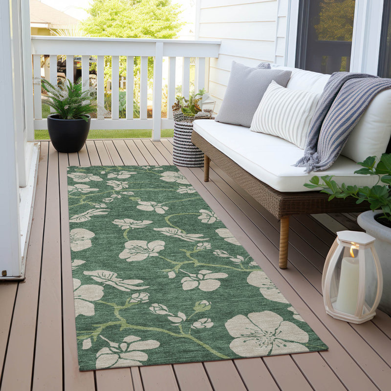 Machine Washable Indoor/Outdoor Chayden ACN1032 Rug, Runner 2'3" x 7'6"